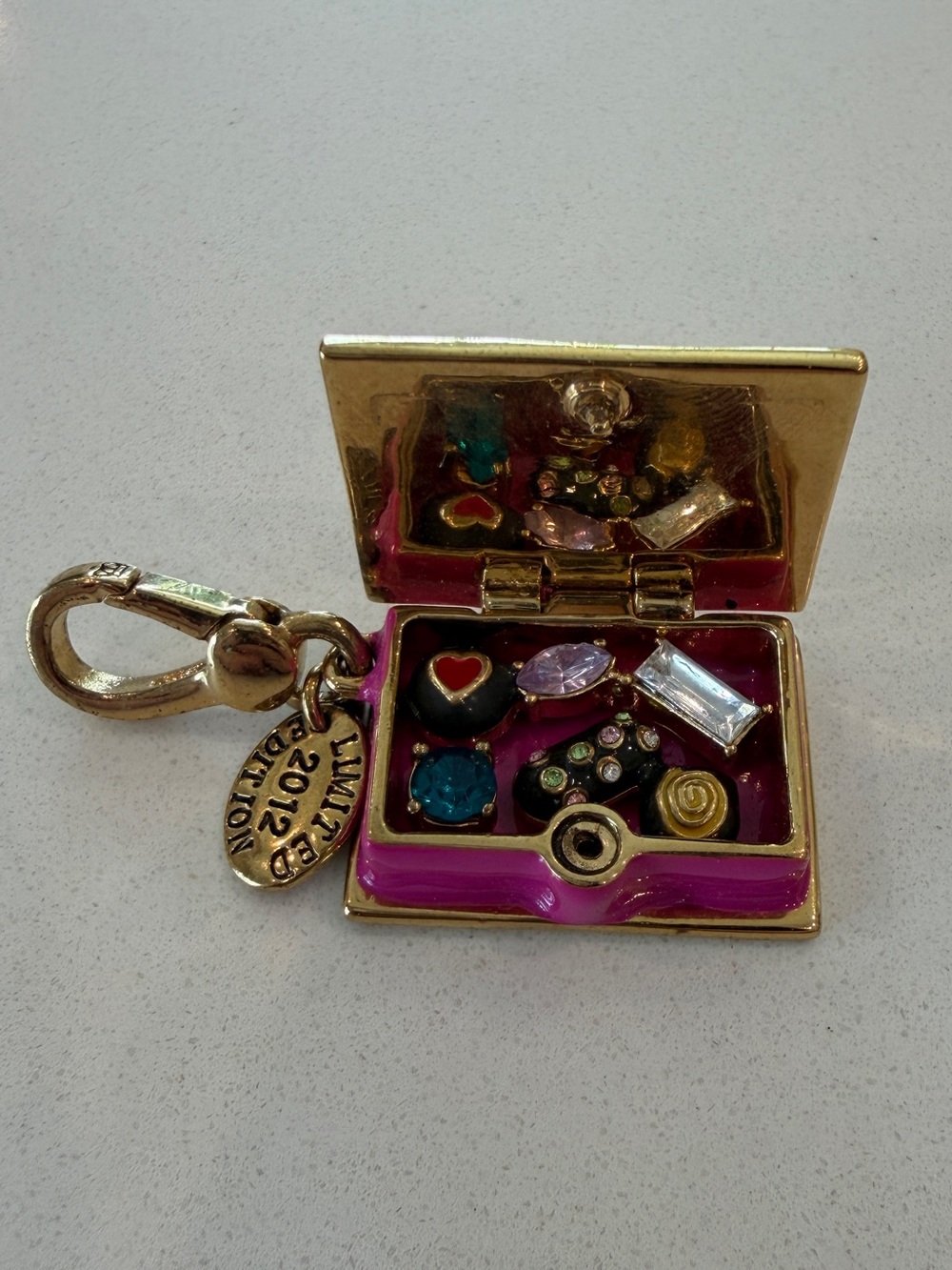 Rare Juicy Couture Limited Edition Box of Chocolates Charm